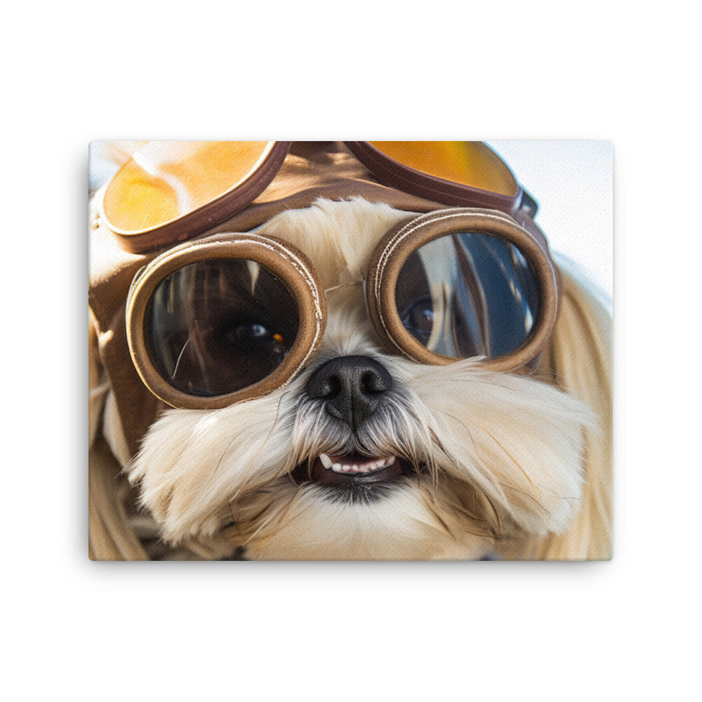 Lhasa Apso Pilot Canvas - PosterfyAI.com