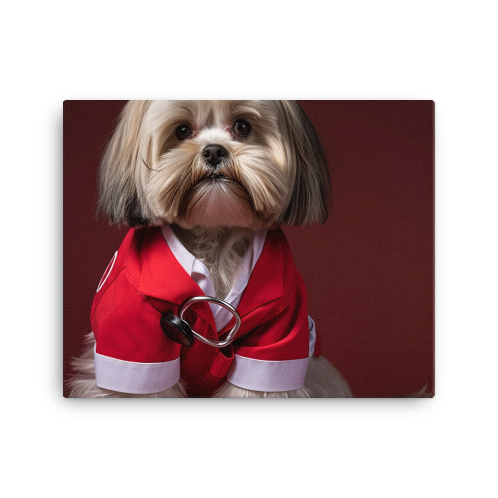 Lhasa Apso Nurse Canvas - PosterfyAI.com