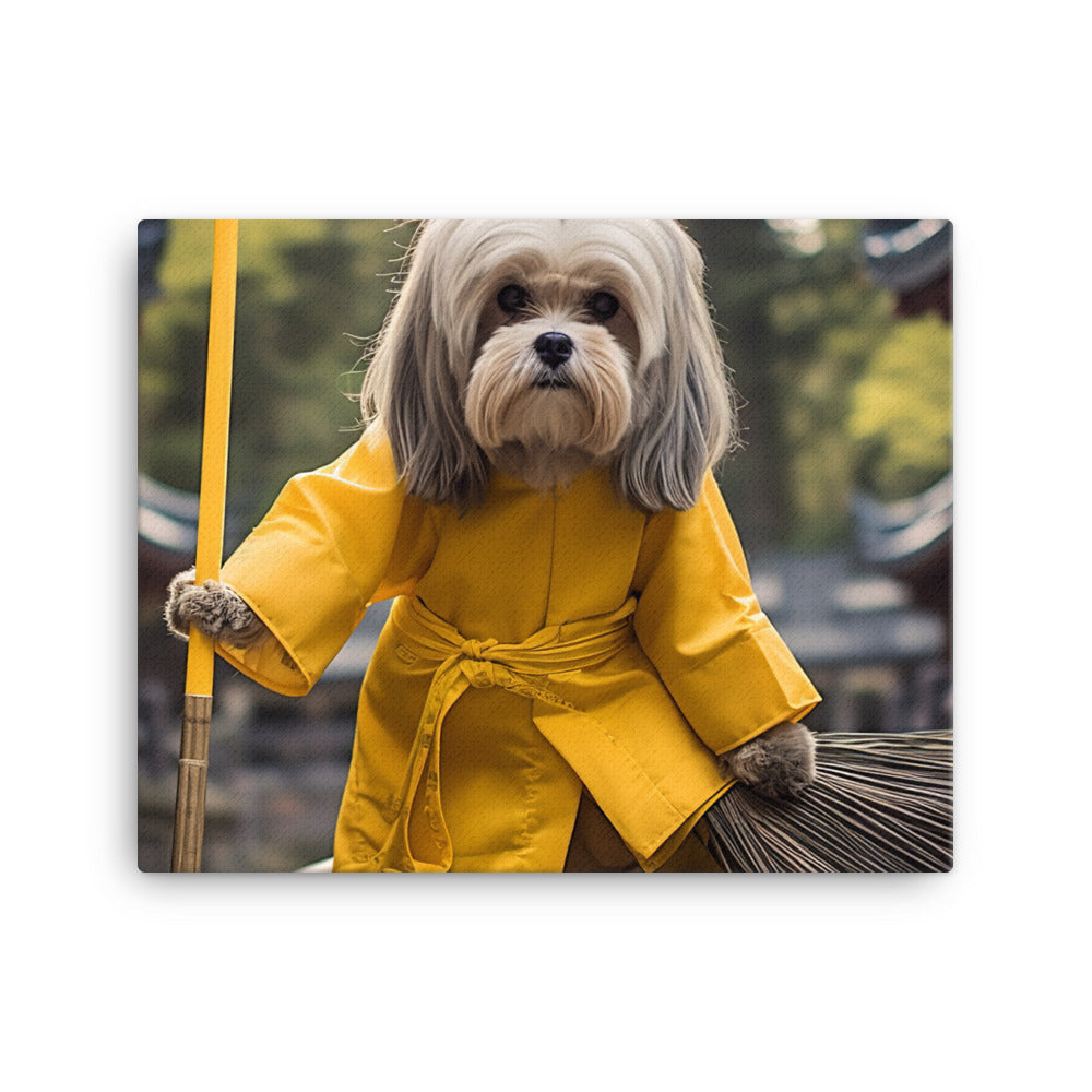 Lhasa Apso Janitor Canvas - PosterfyAI.com