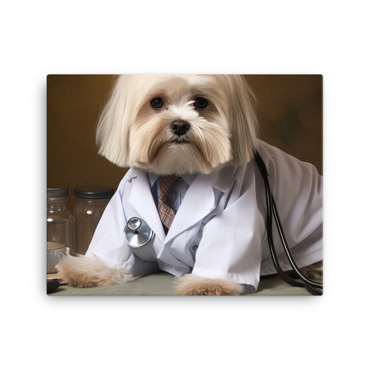 Lhasa Apso Doctor Canvas - PosterfyAI.com