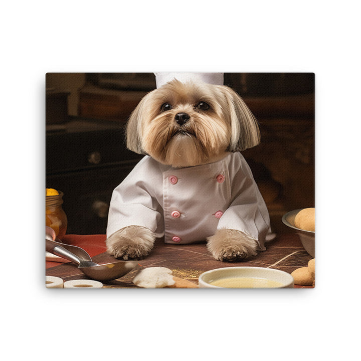 Lhasa Apso Chef Canvas - PosterfyAI.com