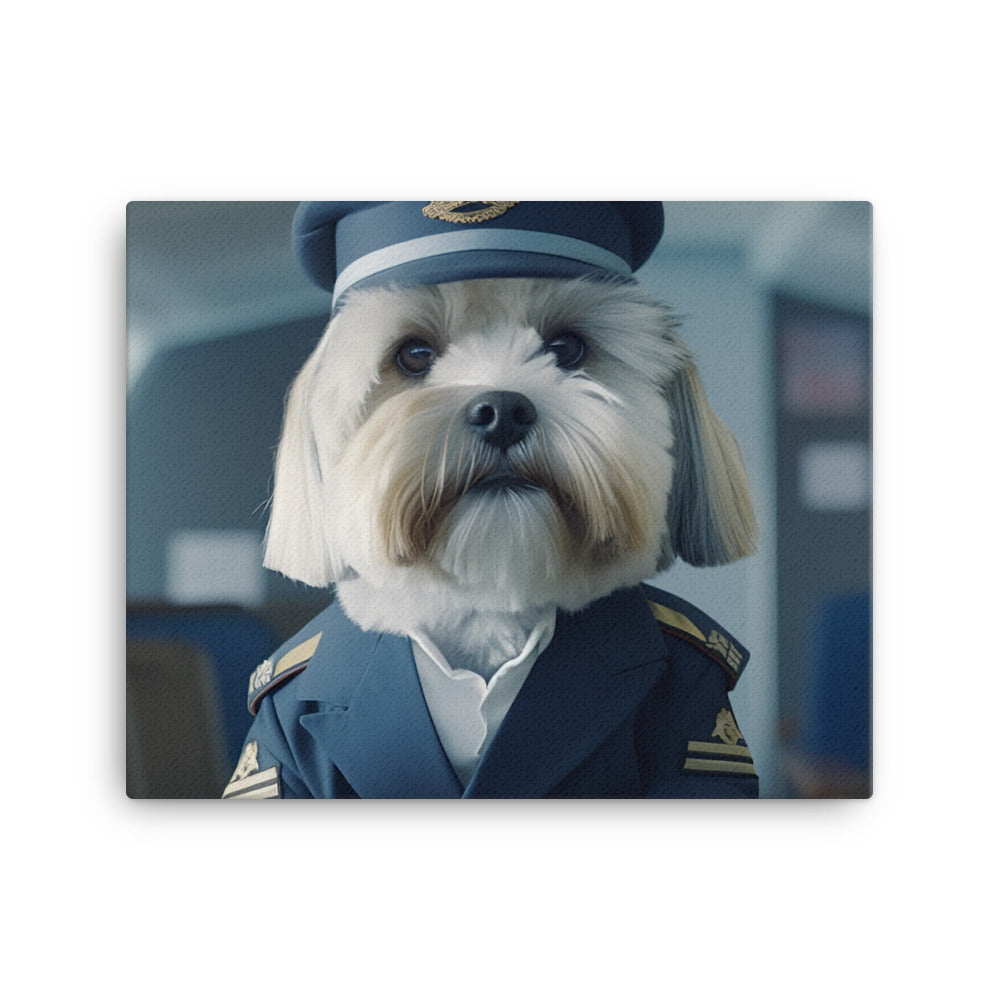 Lhasa Apso Cabin Crew Canvas - PosterfyAI.com