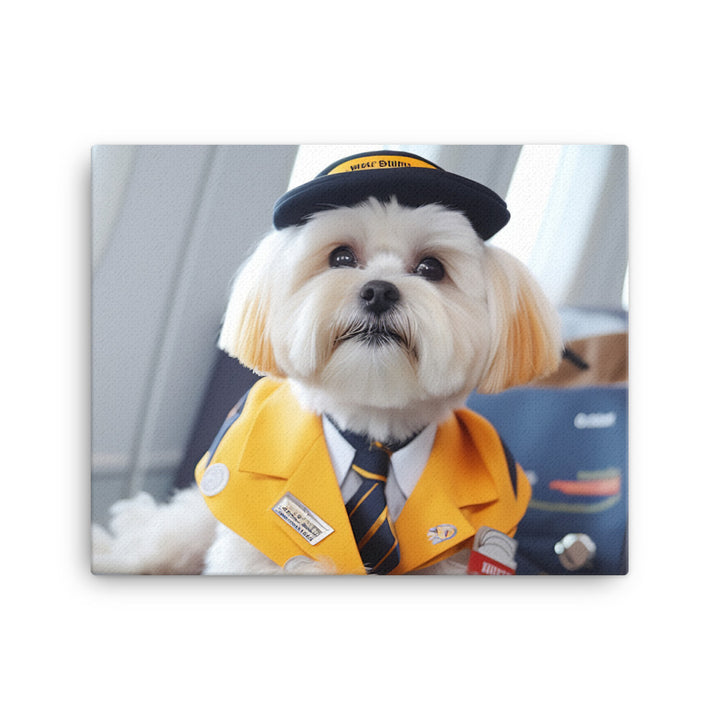 Lhasa Apso Cabin Crew Canvas - PosterfyAI.com