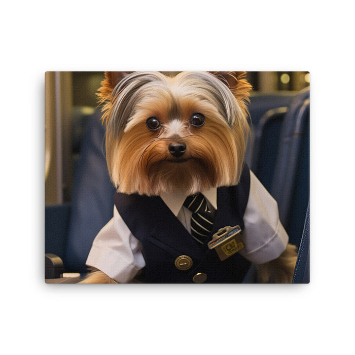 Yorkshire Terrier Transit Operator Canvas - PosterfyAI.com