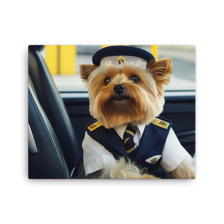 Yorkshire Terrier Transit Operator Canvas - PosterfyAI.com