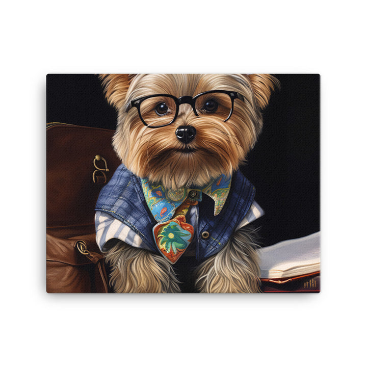 Yorkshire Terrier Student Canvas - PosterfyAI.com