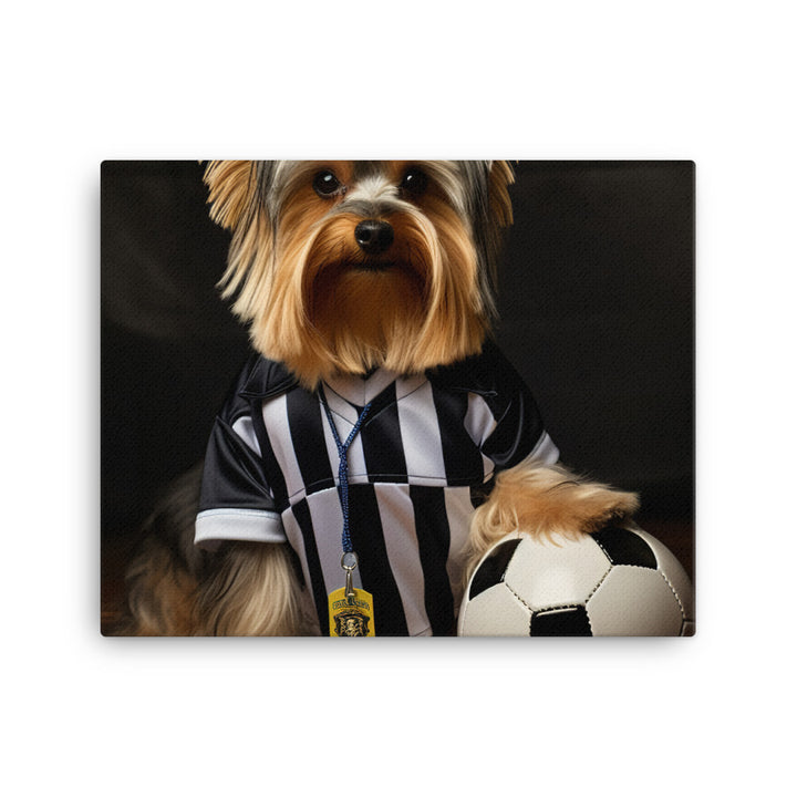 Yorkshire Terrier Referee Canvas - PosterfyAI.com