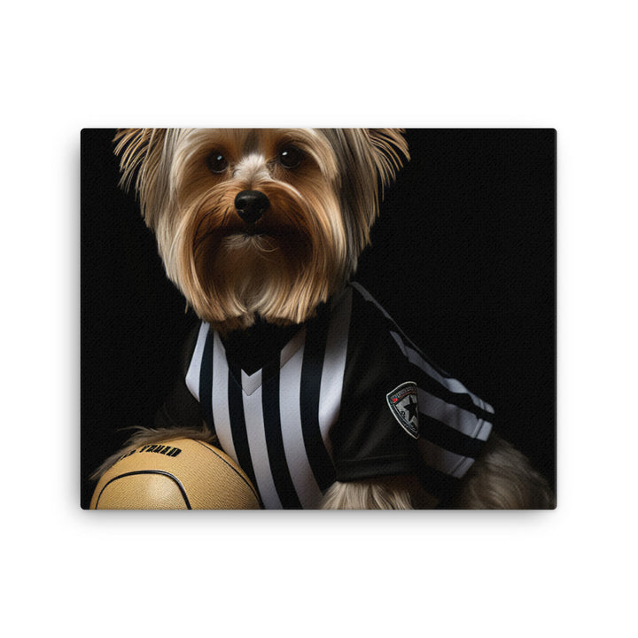 Yorkshire Terrier Referee Canvas - PosterfyAI.com