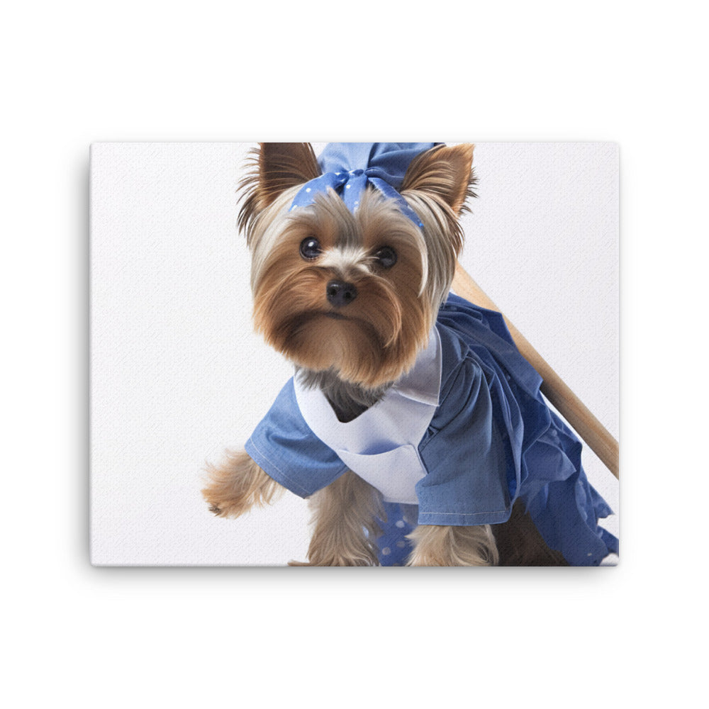 Yorkshire Terrier Janitor Canvas - PosterfyAI.com