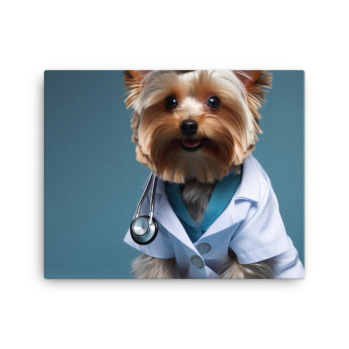 Yorkshire Terrier Doctor Canvas - PosterfyAI.com