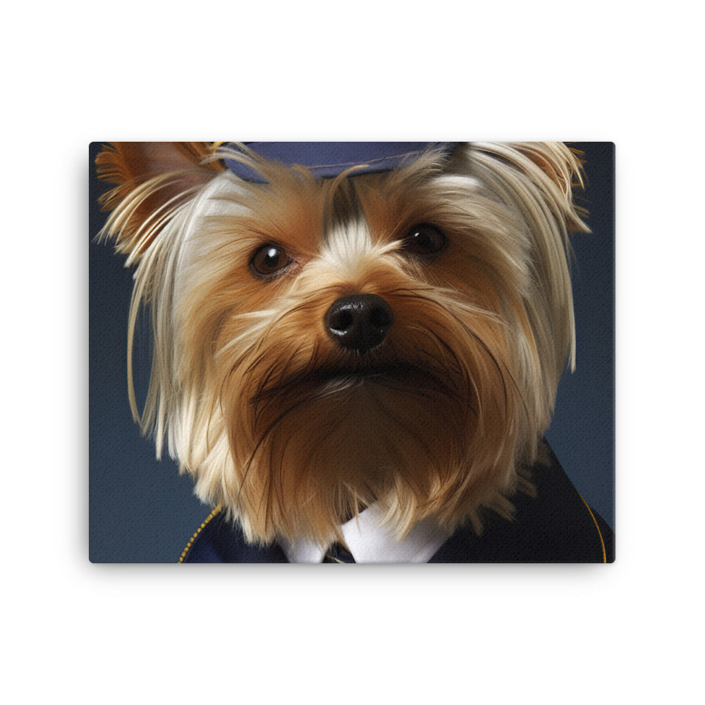 Yorkshire Terrier Cabin Crew Canvas - PosterfyAI.com