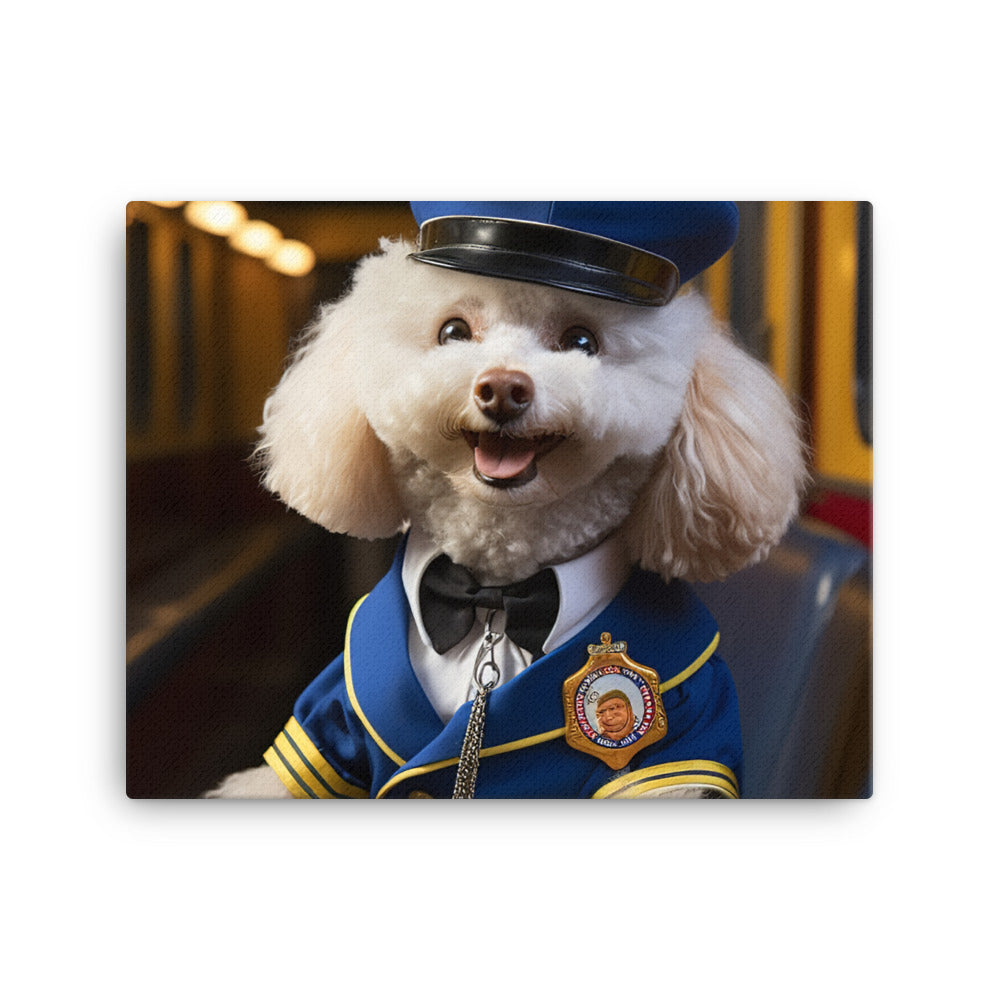 Poodle Transit Operator Canvas - PosterfyAI.com