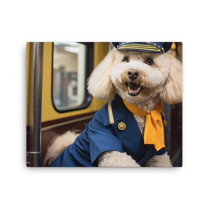 Poodle Transit Operator Canvas - PosterfyAI.com