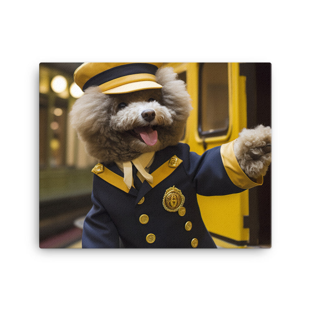 Poodle Transit Operator Canvas - PosterfyAI.com