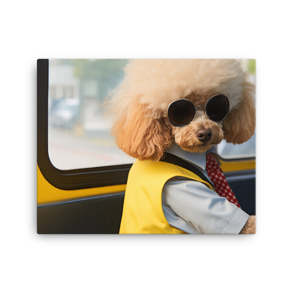 Poodle Transit Operator Canvas - PosterfyAI.com