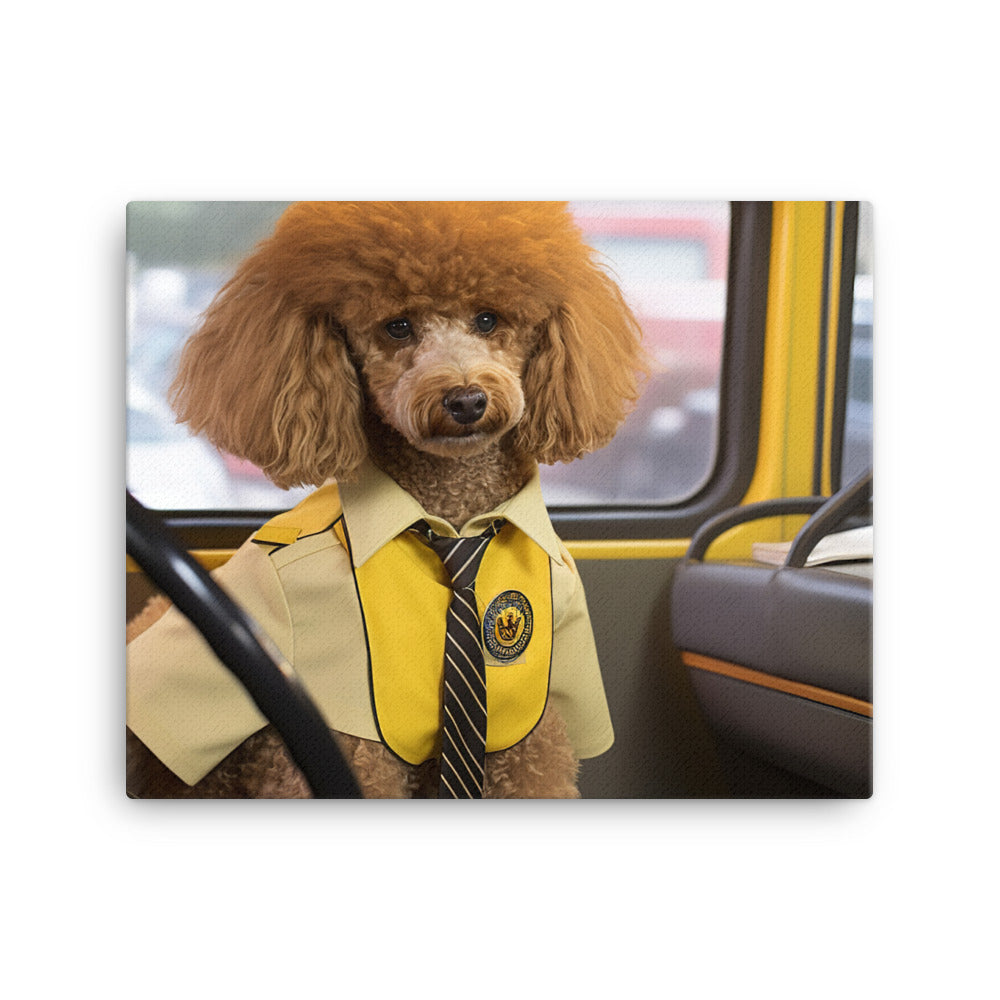 Poodle Transit Operator Canvas - PosterfyAI.com