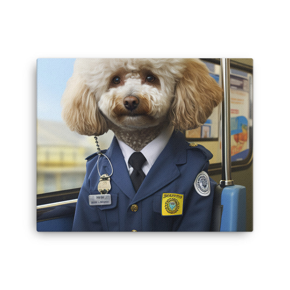 Poodle Transit Operator Canvas - PosterfyAI.com