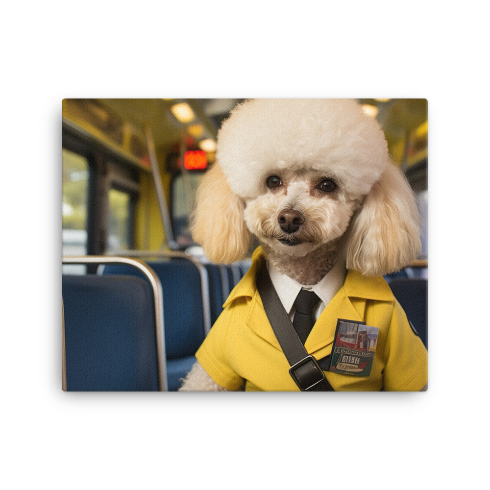 Poodle Transit Operator Canvas - PosterfyAI.com