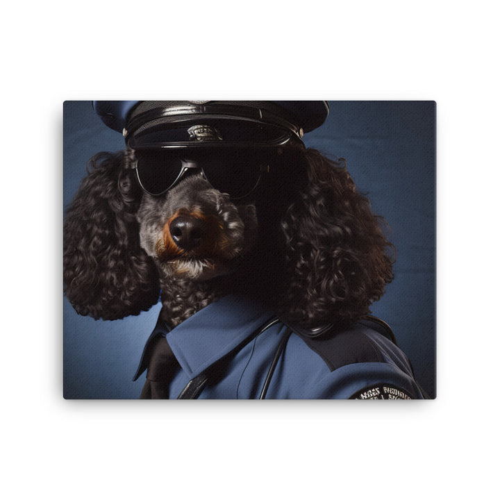 Poodle Security Officer Canvas - PosterfyAI.com