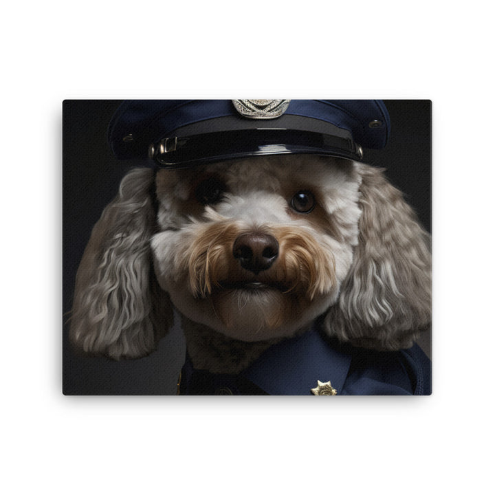 Poodle Security Officer Canvas - PosterfyAI.com