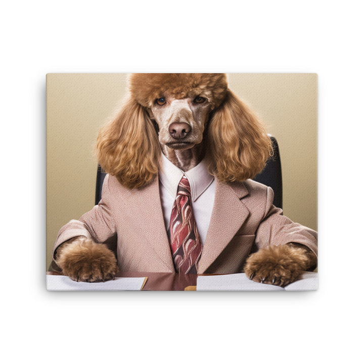 Poodle Sales Consultant Canvas - PosterfyAI.com