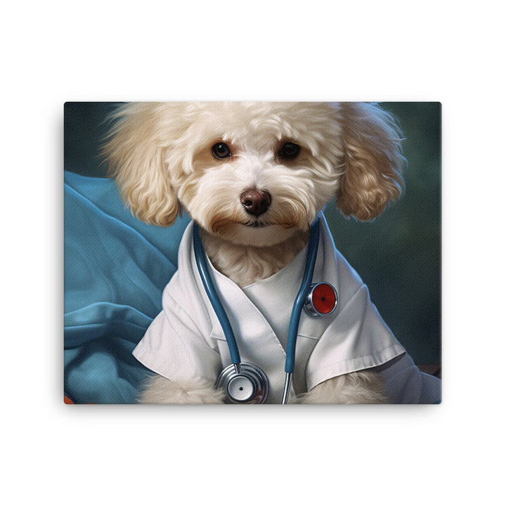 Poodle Nurse Canvas - PosterfyAI.com