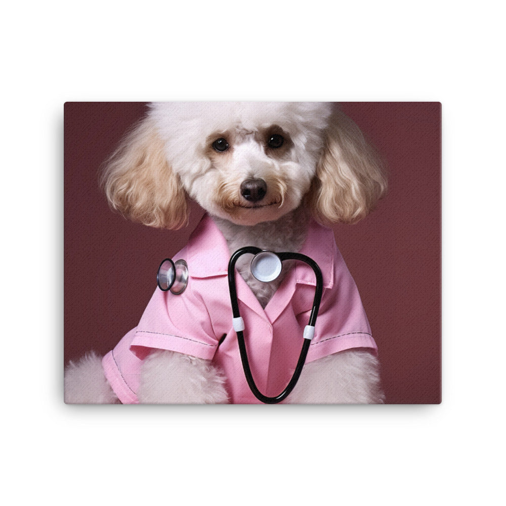 Poodle Nurse Canvas - PosterfyAI.com