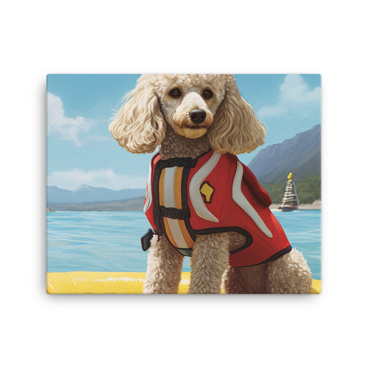 Poodle Lifeguard Canvas - PosterfyAI.com