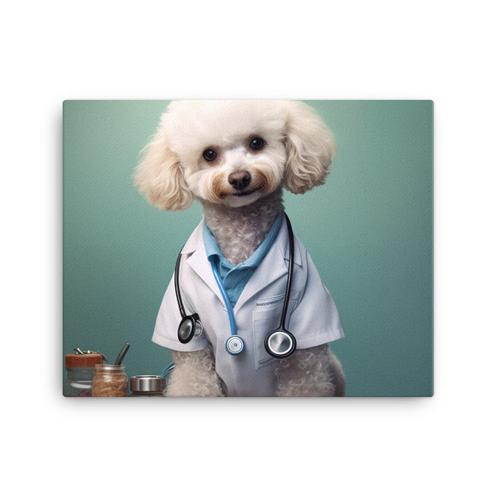 Poodle Doctor Canvas - PosterfyAI.com