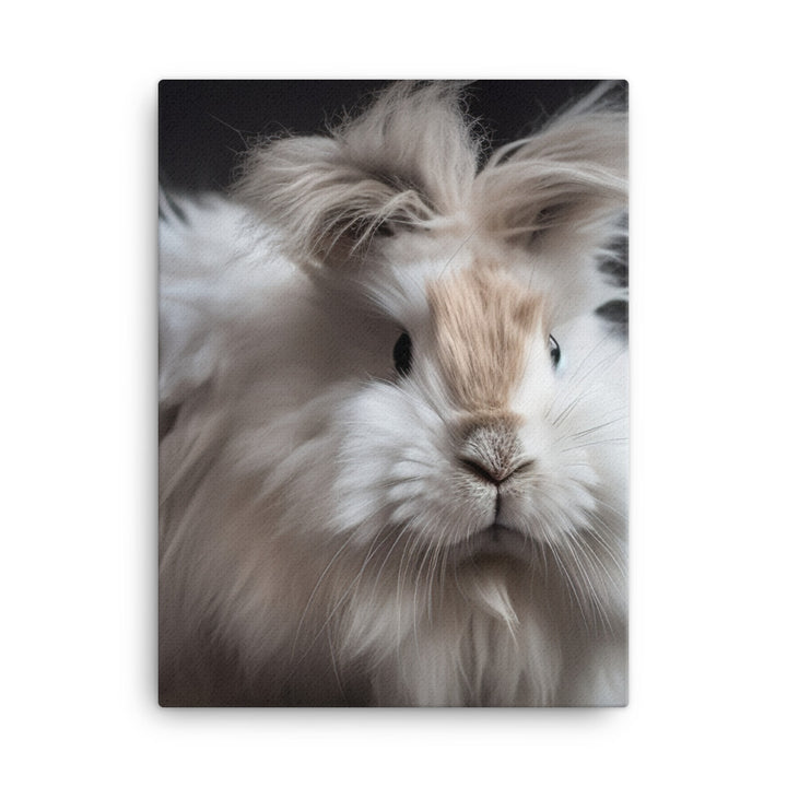 Gorgeous Lionhead Bunny Canvas - PosterfyAI.com