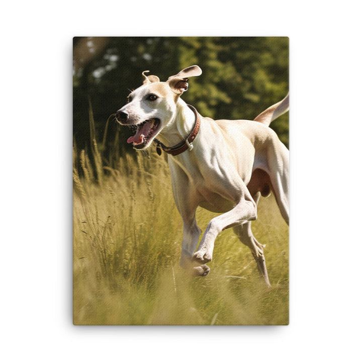 Whippet in-Action Canvas - PosterfyAI.com