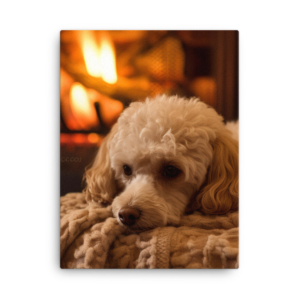 The Adorable Poodle Canvas - PosterfyAI.com
