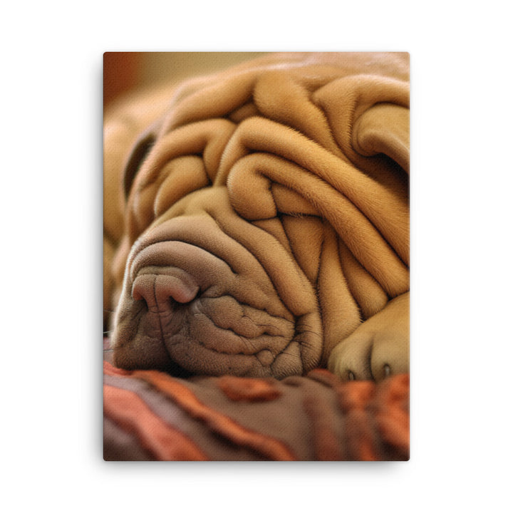 Shar Pei Dreaming Canvas - PosterfyAI.com