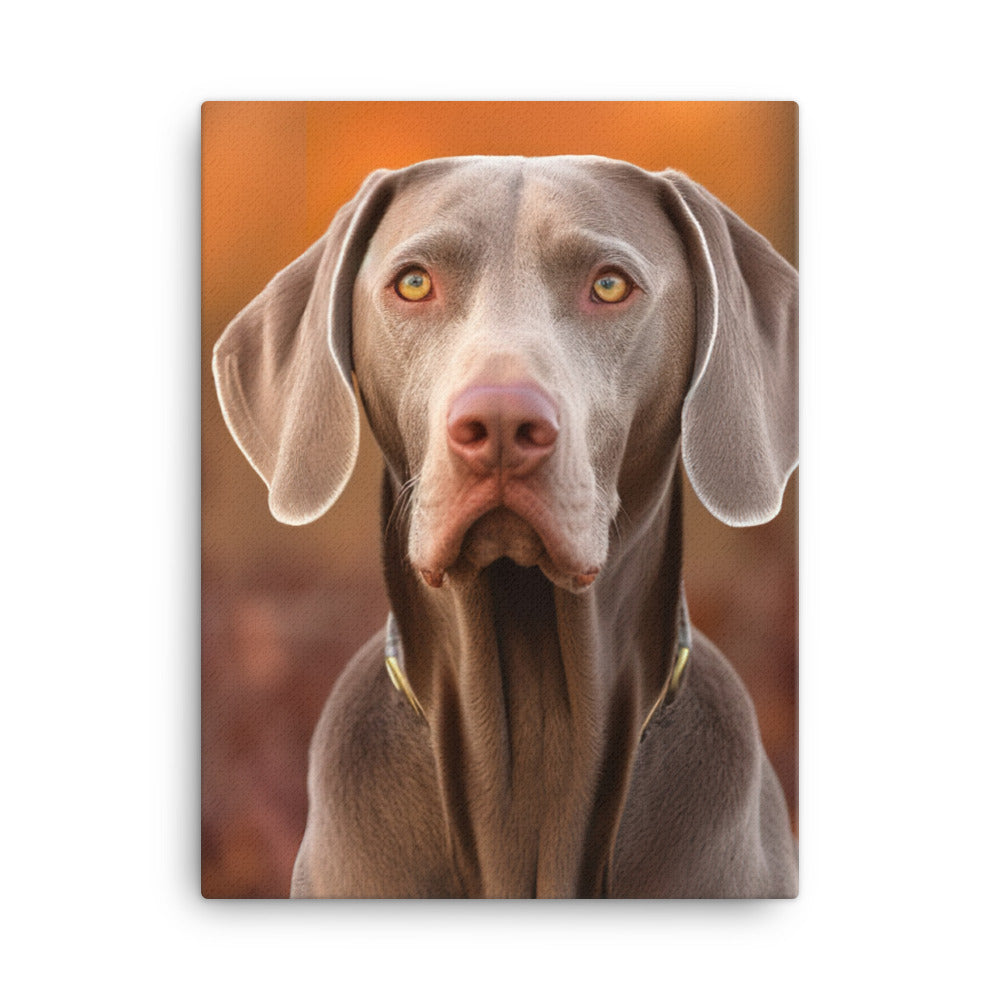 Majestic Weimaraner Canvas - PosterfyAI.com