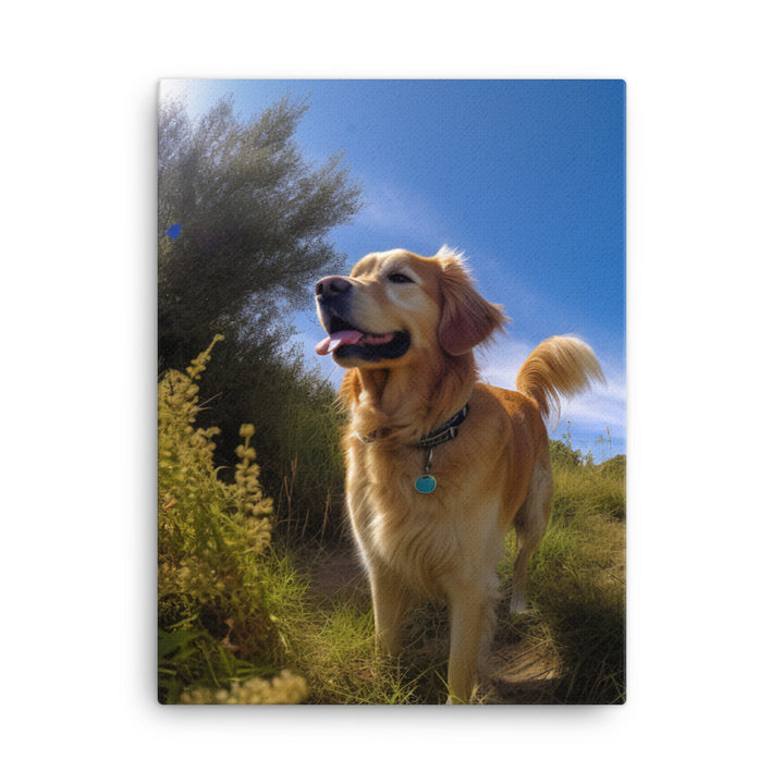 Golden Retriever Canvas - PosterfyAI.com