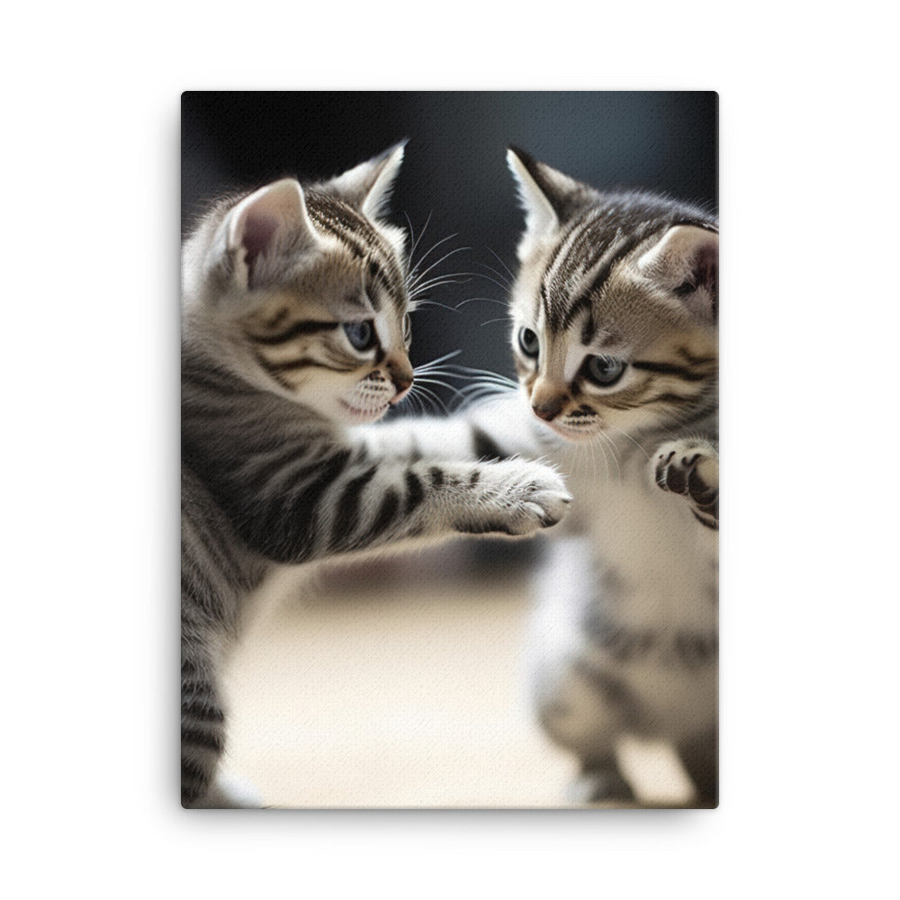American Shorthair Kitten Canvas - PosterfyAI.com