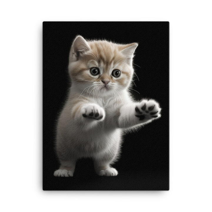 Exotic Shorthair Kitten Canvas - PosterfyAI.com