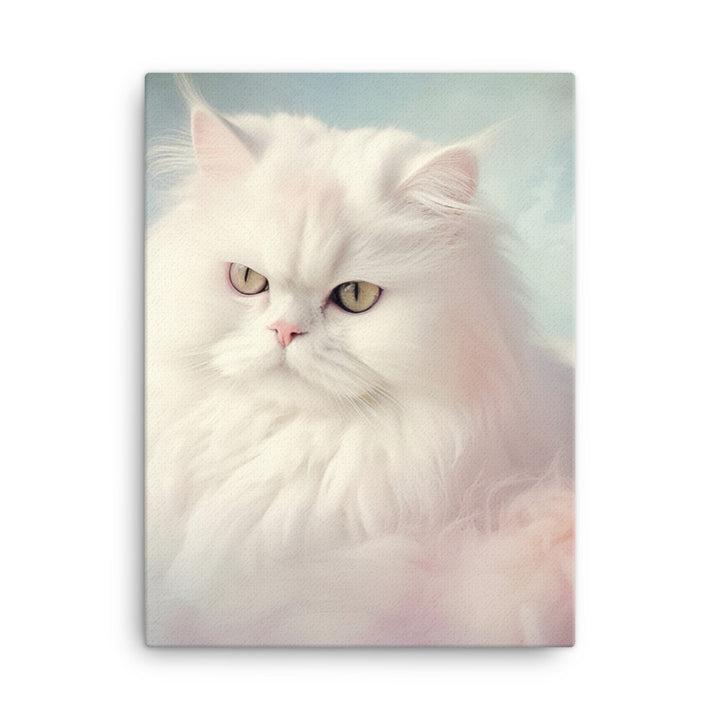 Persian Cat in Dreamy Pastel Canvas - PosterfyAI.com