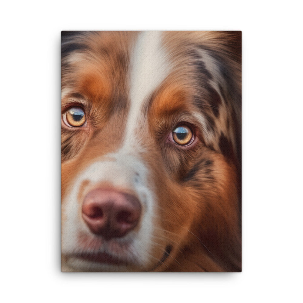 Australian Shepherd Canvas - PosterfyAI.com