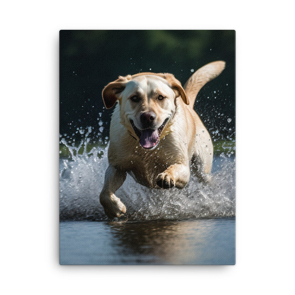 Labrador Retriever Canvas - PosterfyAI.com