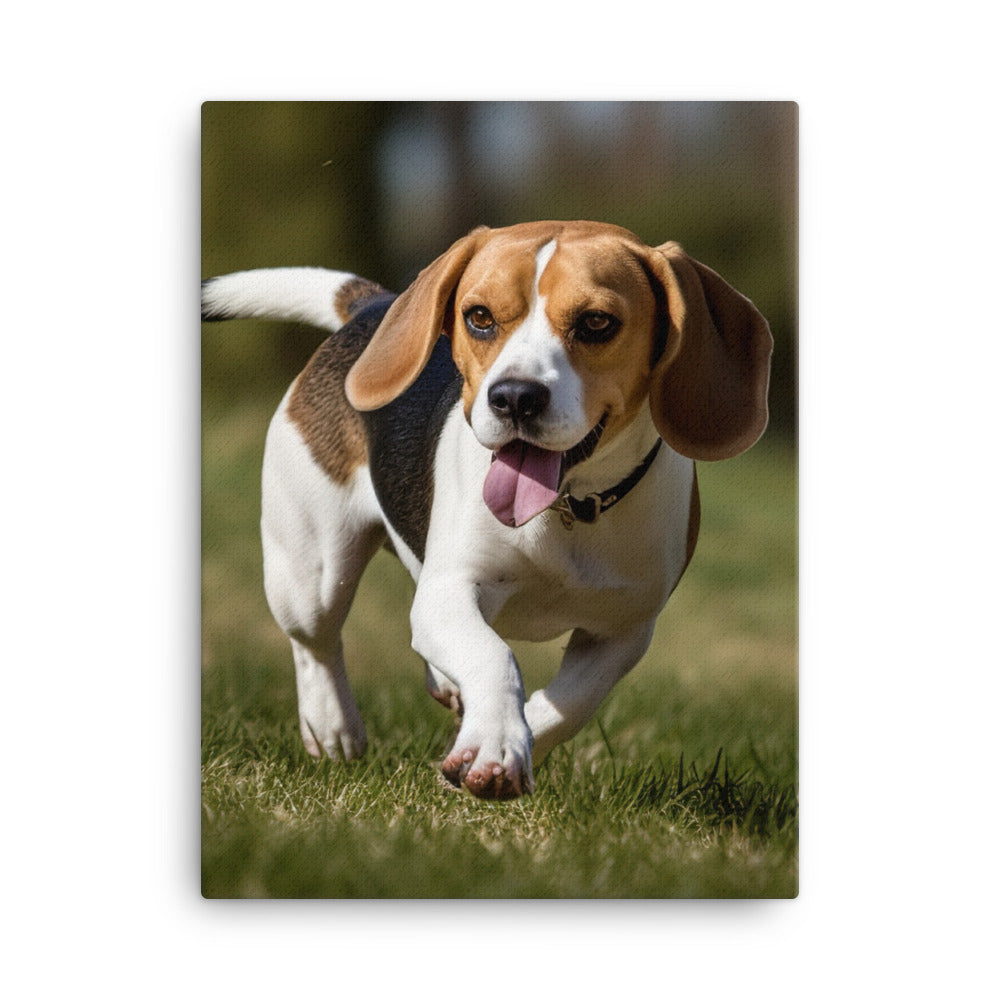 A day in the park with my Beagle Canvas - PosterfyAI.com