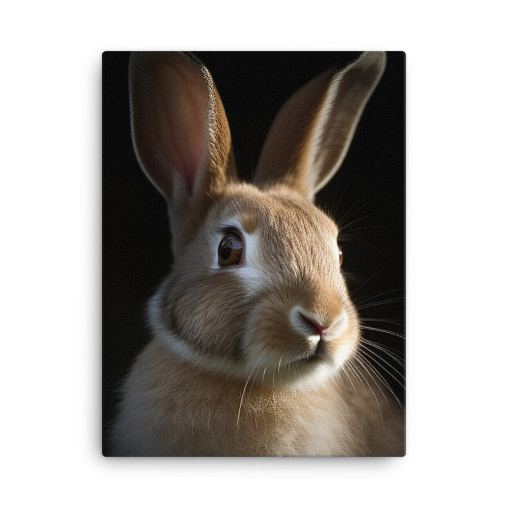 Beveren Bunny Canvas - PosterfyAI.com