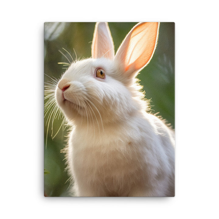 Florida White Bunny Canvas - PosterfyAI.com