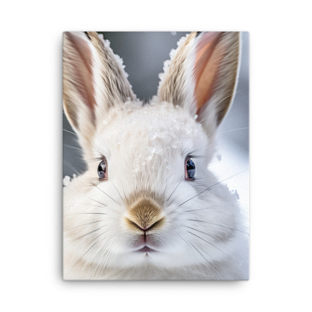 Florida White Bunny Canvas - PosterfyAI.com