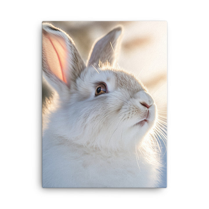 Florida White Bunny Canvas - PosterfyAI.com