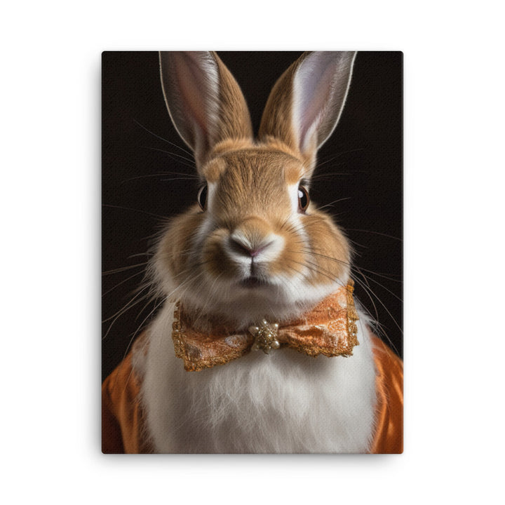 English Spot Bunnys Classic Charisma Canvas - PosterfyAI.com