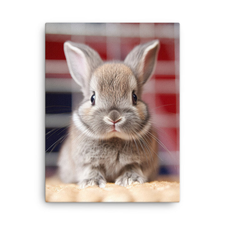 Adorable Britannia Petite Bunny Canvas - PosterfyAI.com