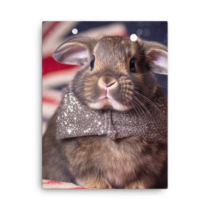 Adorable Britannia Petite Bunny Canvas - PosterfyAI.com