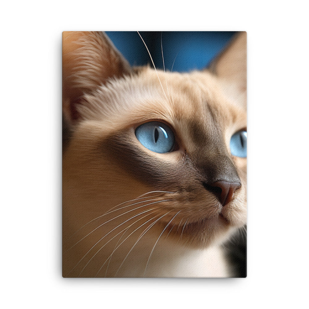 Charm of Tonkinese Kitten Canvas - PosterfyAI.com