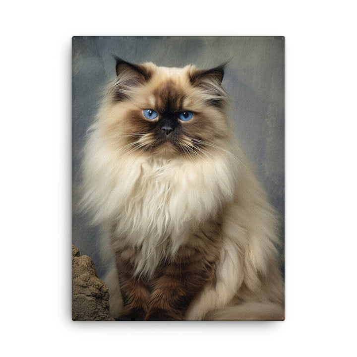 Playful Nature of Himalayan Cat Canvas - PosterfyAI.com